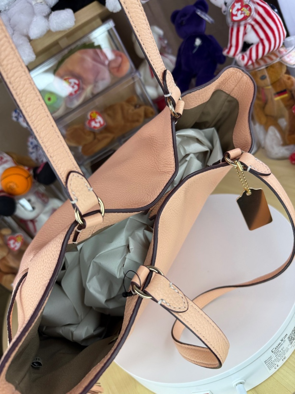 💥COACH - Andy Tote with Horse and Carriage - Refined Pebble Leather - 124U444 - Picture 11 of 16